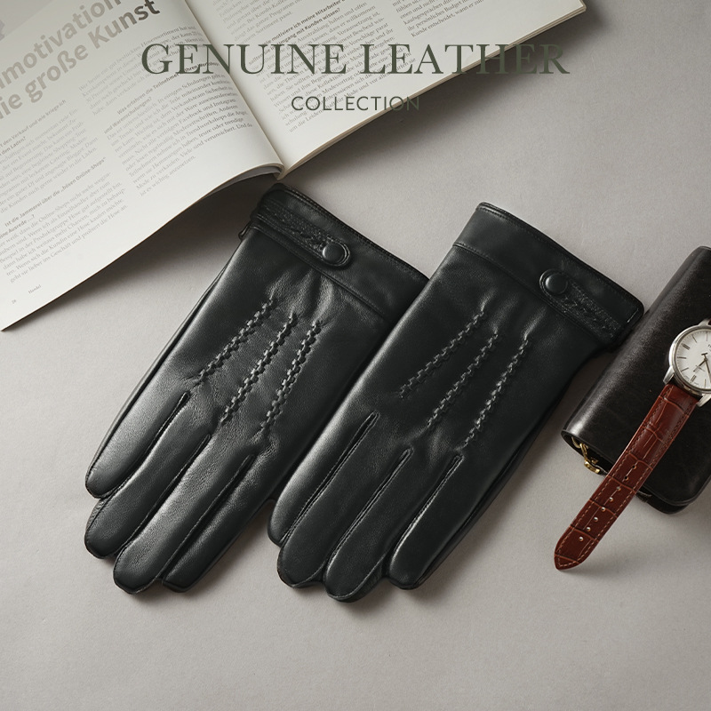 Luvas masculinas de couro genu - Leather Driving Glove avaliação e preço